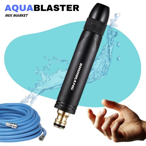 AquaBlaster, Boquilla de alta presión para manguera, Ahorra tiempo!