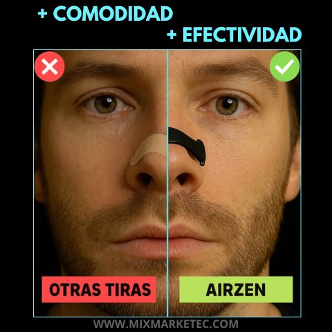 AirZen™ Kit 4 dilatadores nasales + 30 parches magnéticos para una respiración profunda