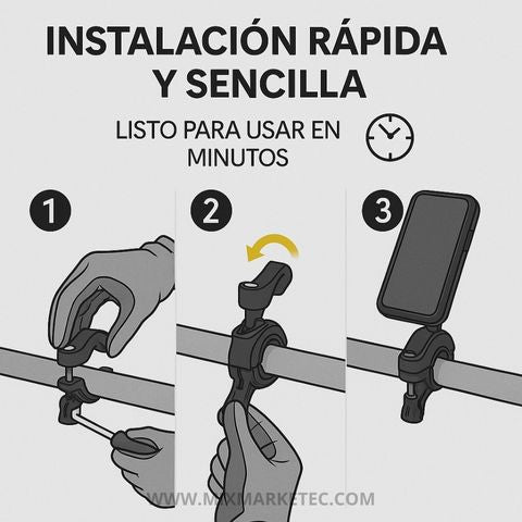 SupportBike™ Soporte de Celular Impermeable para Motos / Bicicletas