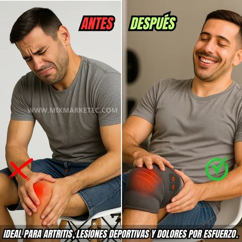 AlivioPro™ Rodillera Eléctrica Térmica y Masajeadora multiple