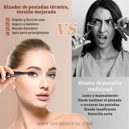 RizaBella® Rizador de Pestañas Eléctrico Profesional