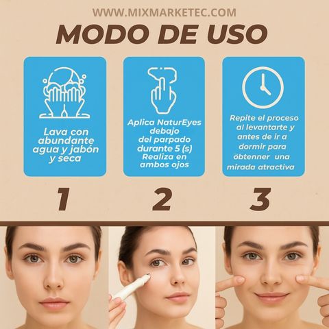 NaturEyes™ Gel Frío Roll-On Para Contorno De Ojos