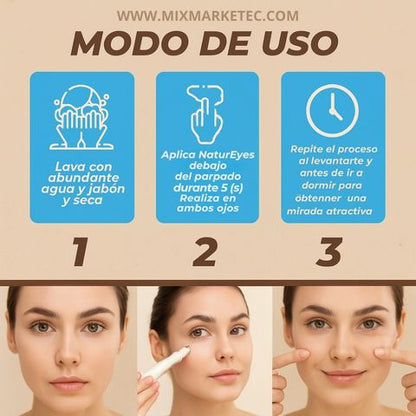 NaturEyes™ Gel Frío Roll-On Para Contorno De Ojos