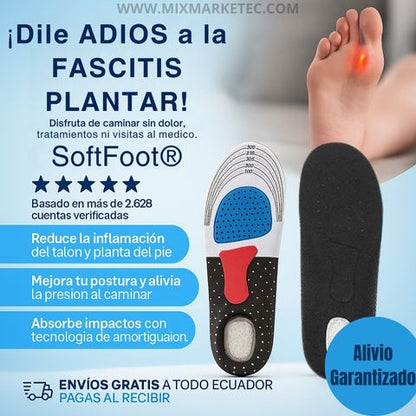 SoftFoot® Par de Plantillas Ortopédicas de Gel Recortable