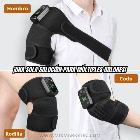 AlivioPro™ Rodillera Eléctrica Térmica y Masajeadora multiple