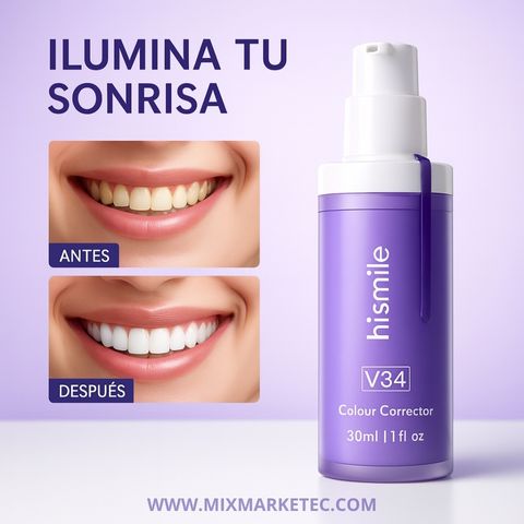 Hismile™ Blanqueador Dental V34, Sonrisa más blanca en minutos