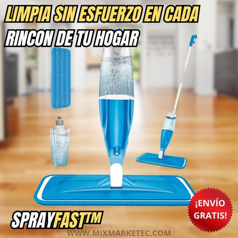 SprayFast™ Trapeador 360° con Spray + Mopas de microfibras🎁