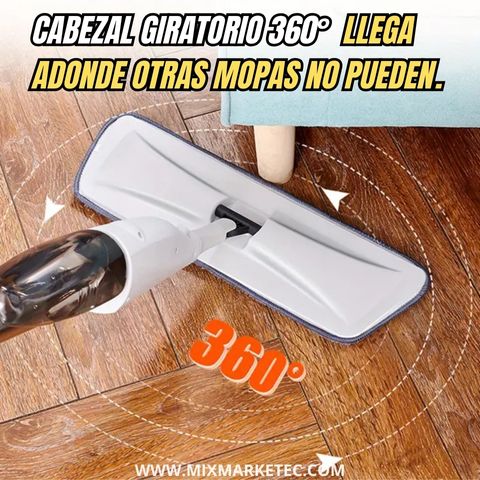 SprayFast™ Trapeador 360° con Spray + Mopas de microfibras🎁