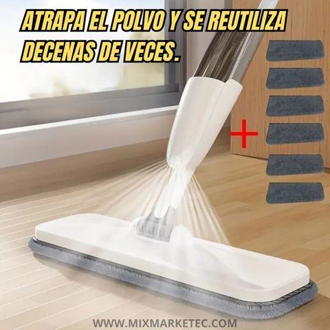 SprayFast™ Trapeador 360° con Spray + Mopas de microfibras🎁
