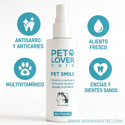 SmilePet™ Spray bioamigable de ultra protección dental y mal aliento en mascotas + PROMO 2X1 🎁