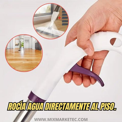 SprayFast™ Trapeador 360° con Spray + Mopas de microfibras🎁