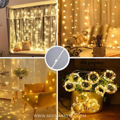 PROMO 2X1!! AuraLuz™ Cortina de Luces LED, Crea un ambiente mágico esta Navidad🎁