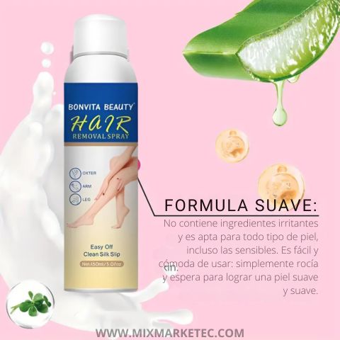 Smoothix™ Spray Depilador sin dolor + COMBO 2X1!!🎁