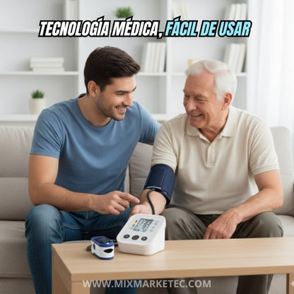 VitalPack™ Tensiómetro con voz y Oxímetro, Mide tu presión y oxígeno al instante🎁