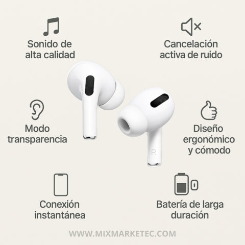 SoundPack™ Combo Alaxe+ Airpods 2G, Música y control total donde vayas🎁