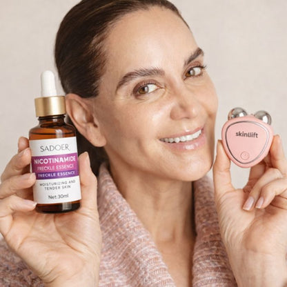 SkinLift™ Serum de Niacinamida + Masajeador Facial, Piel más firme y luminosa desde casa