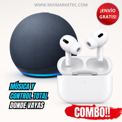 SoundPack™ Combo Alaxe+ Airpods 2G, Música y control total donde vayas🎁