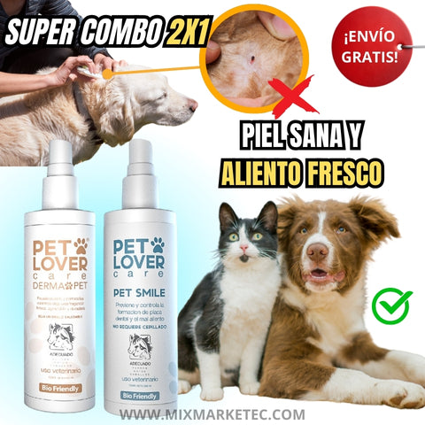COMBO 2X1: Piel sana y aliento fresco para tu mascota 🐾