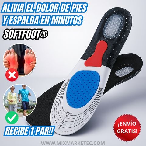 SoftFoot® Par de Plantillas Ortopédicas de Gel Recortable