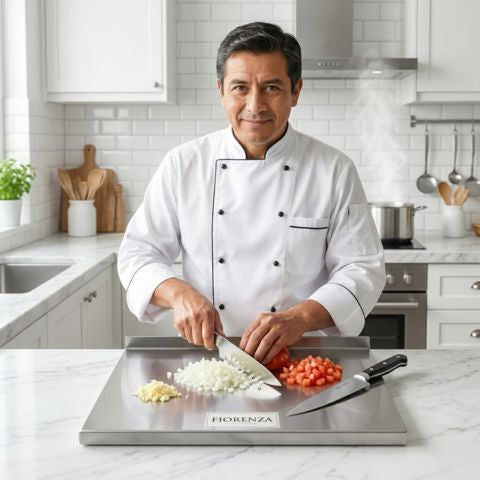 Tabla De Picar Acero Inoxidable - Higiene Profesional en Tu Cocina🧑‍🍳