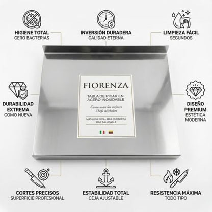 Tabla De Picar Acero Inoxidable - Higiene Profesional en Tu Cocina🧑‍🍳