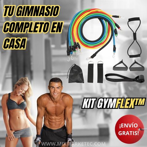 GymFlex™ – Kit 5 ligas tubulares + Accesorios premium Gratis🎁