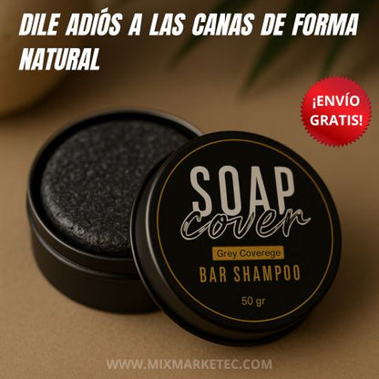 SoapCover® Jabón de Henna Anti Canas
