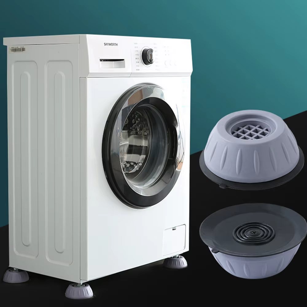 VibraStop™ Set X4 Almohadillas Antivibración para Lavadora, Elimina ruido y movimiento al instante